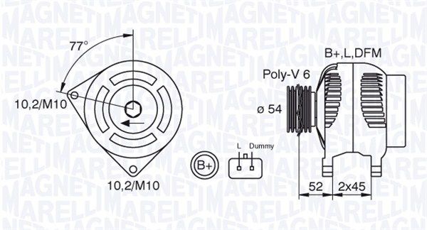 MAGNETI MARELLI Laturi 063321734010